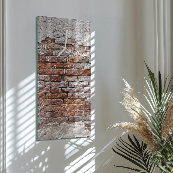 Vertical wall clock Brick