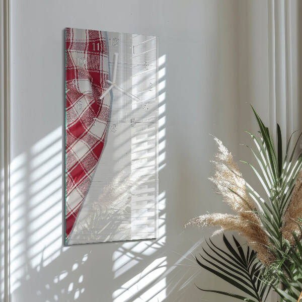 Vertical wall clock Tablecloth