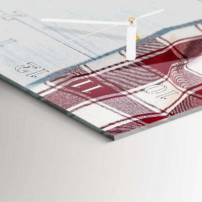 Vertical wall clock Tablecloth