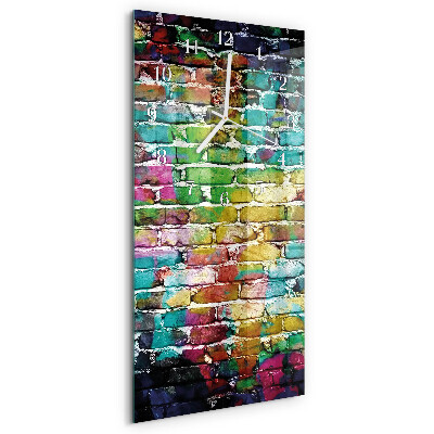 Vertical wall clock Brick