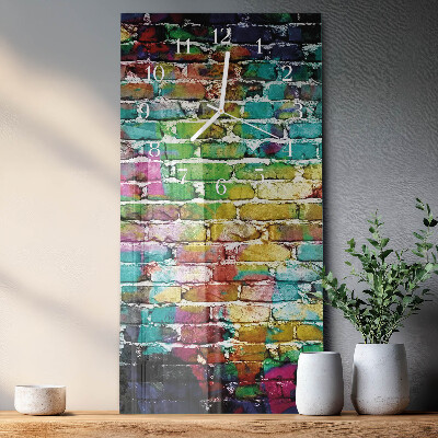 Vertical wall clock Brick