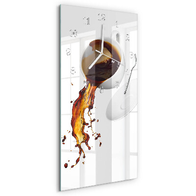 Vertical wall clock Coffee