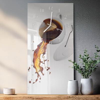 Vertical wall clock Coffee