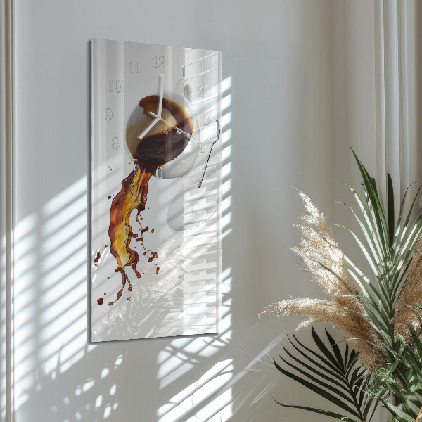 Vertical wall clock Coffee