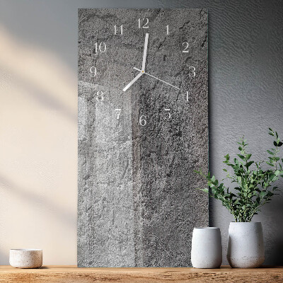 Vertical wall clock Concrete Wall