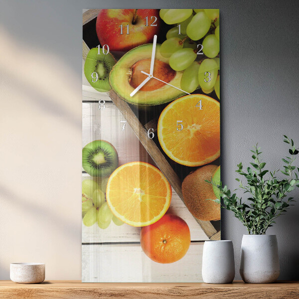 Vertical wall clock Fruit