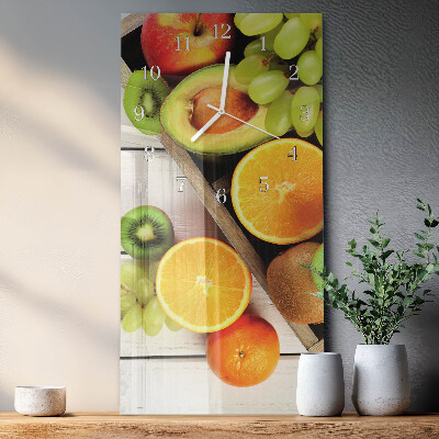 Vertical wall clock Fruit