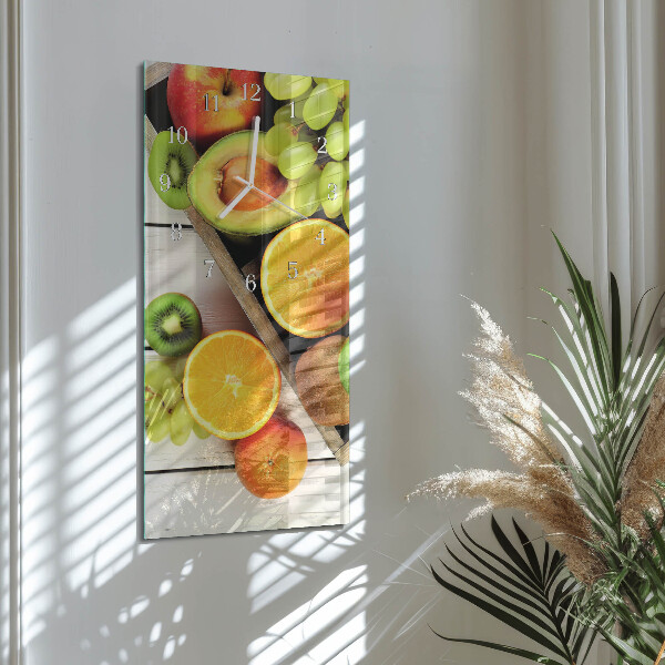 Vertical wall clock Fruit