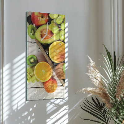 Vertical wall clock Fruit