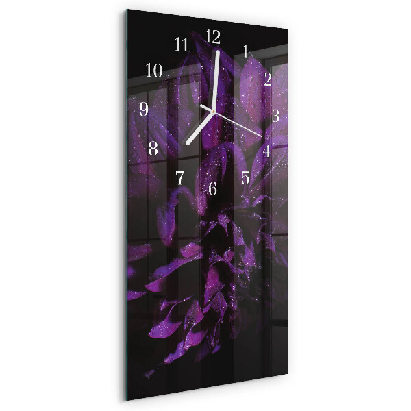 Vertical wall clock Peony