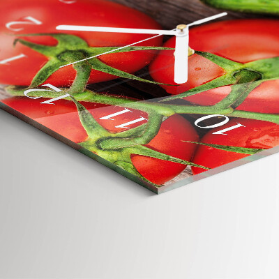 Vertical wall clock Vegetables