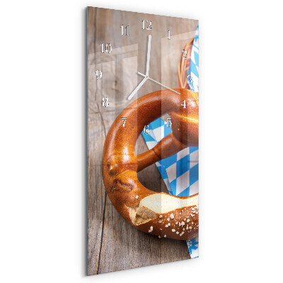 Vertical wall clock Pretzel