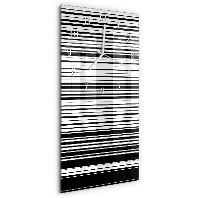 Vertical wall clock Stripes