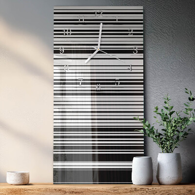 Vertical wall clock Stripes