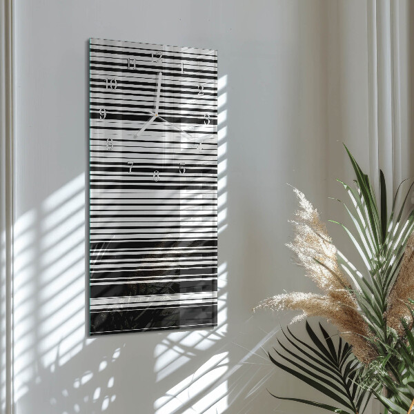 Vertical wall clock Stripes
