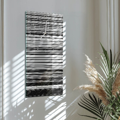 Vertical wall clock Stripes