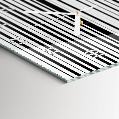 Vertical wall clock Stripes