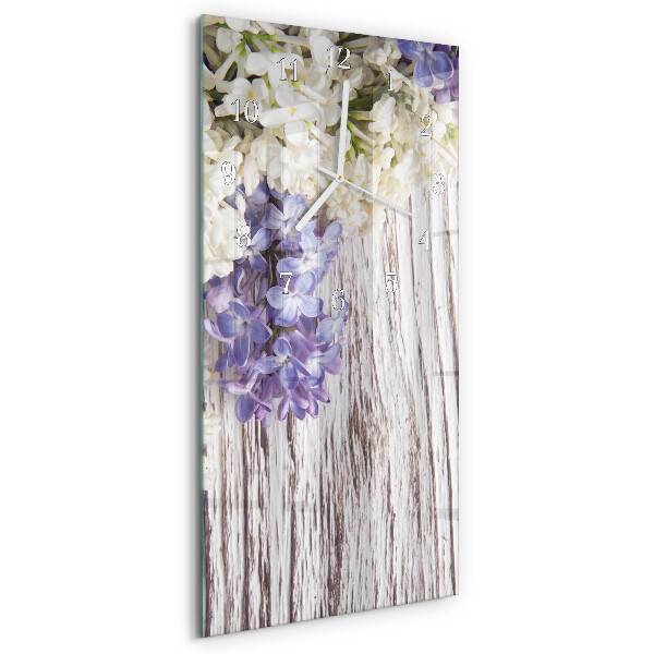 Vertical wall clock Lilac