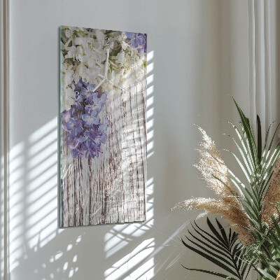 Vertical wall clock Lilac