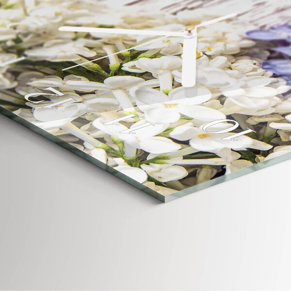 Vertical wall clock Lilac