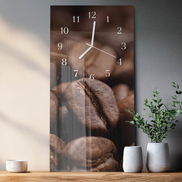 Vertical wall clock Coffee Beans