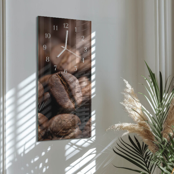 Vertical wall clock Coffee Beans