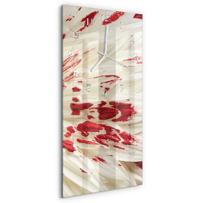 Vertical wall clock Flower