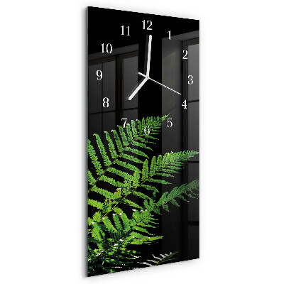 Vertical wall clock Fern