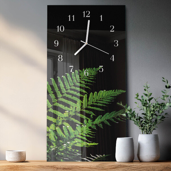 Vertical wall clock Fern