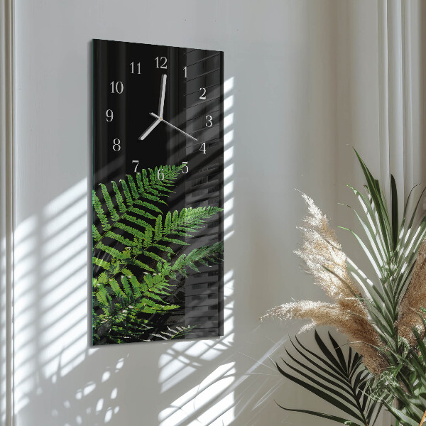 Vertical wall clock Fern