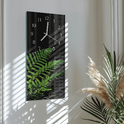 Vertical wall clock Fern