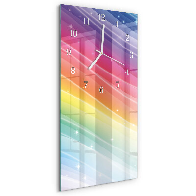 Vertical wall clock Rainbow