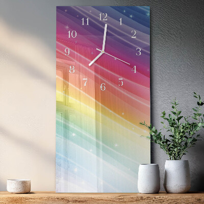 Vertical wall clock Rainbow