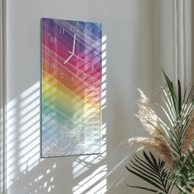 Vertical wall clock Rainbow