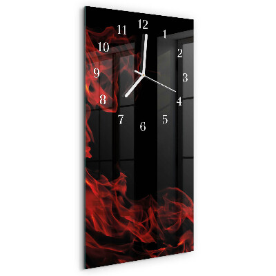 Vertical wall clock Fire