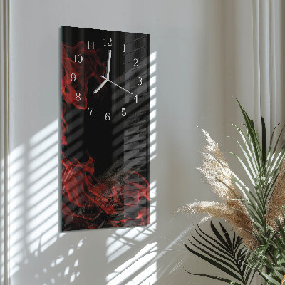 Vertical wall clock Fire