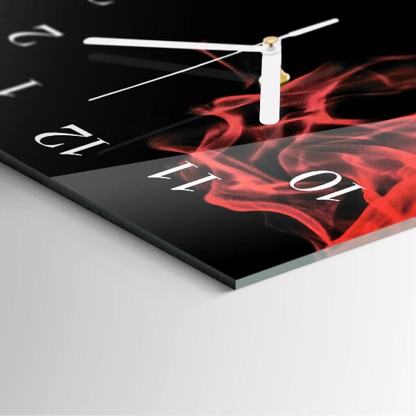 Vertical wall clock Fire