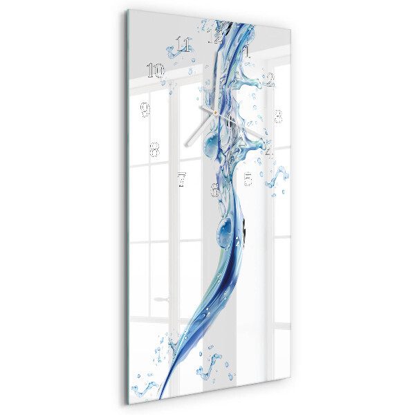 Vertical wall clock Water
