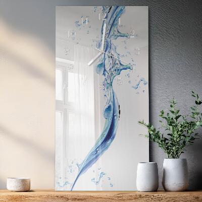 Vertical wall clock Water
