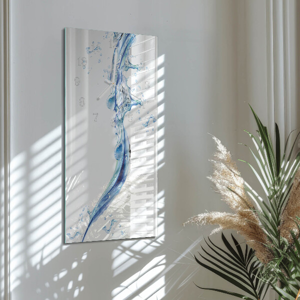 Vertical wall clock Water
