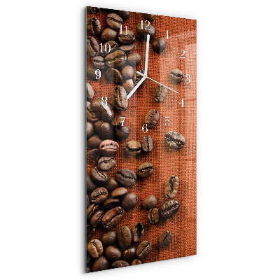 Vertical wall clock Coffee Beans