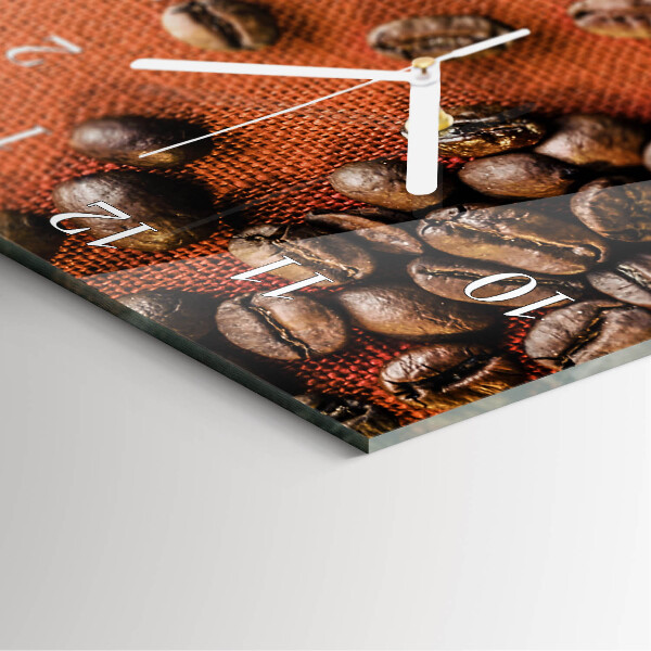 Vertical wall clock Coffee Beans