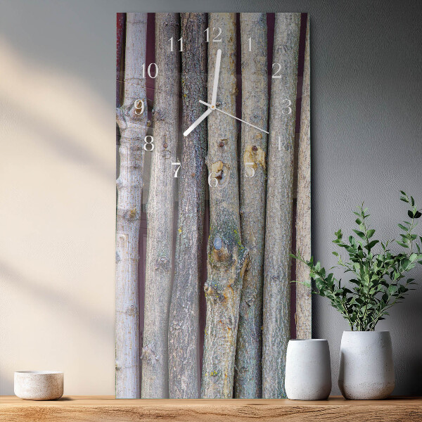 Vertical wall clock Branches