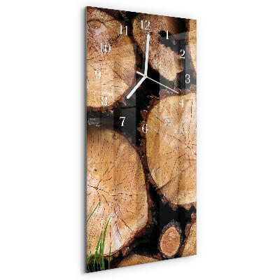 Vertical wall clock Wood Grains