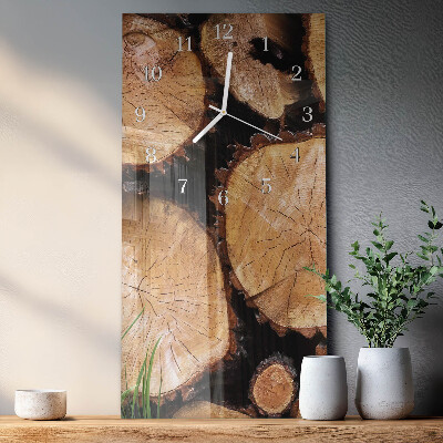 Vertical wall clock Wood Grains