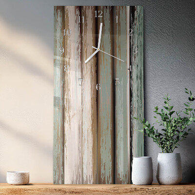 Vertical wall clock Wood