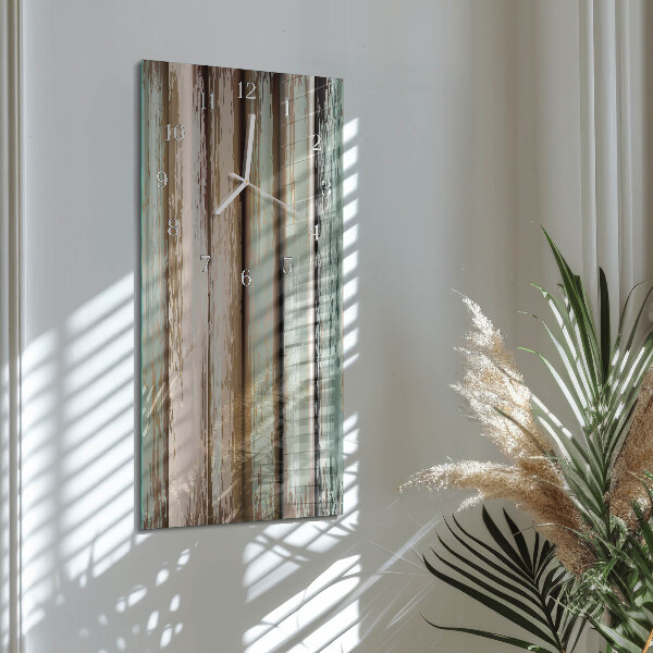 Vertical wall clock Wood