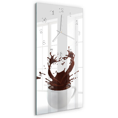 Vertical wall clock Coffee
