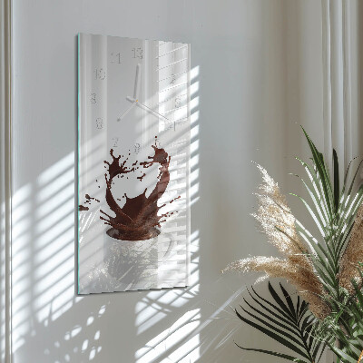 Vertical wall clock Coffee