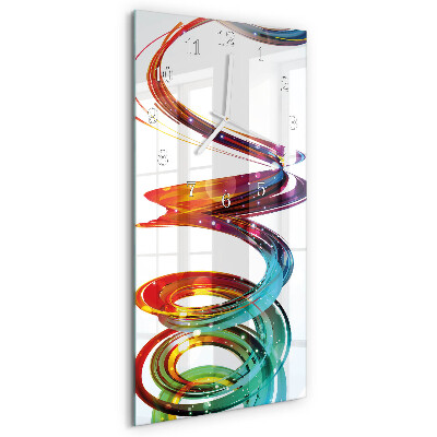 Vertical wall clock Spiral